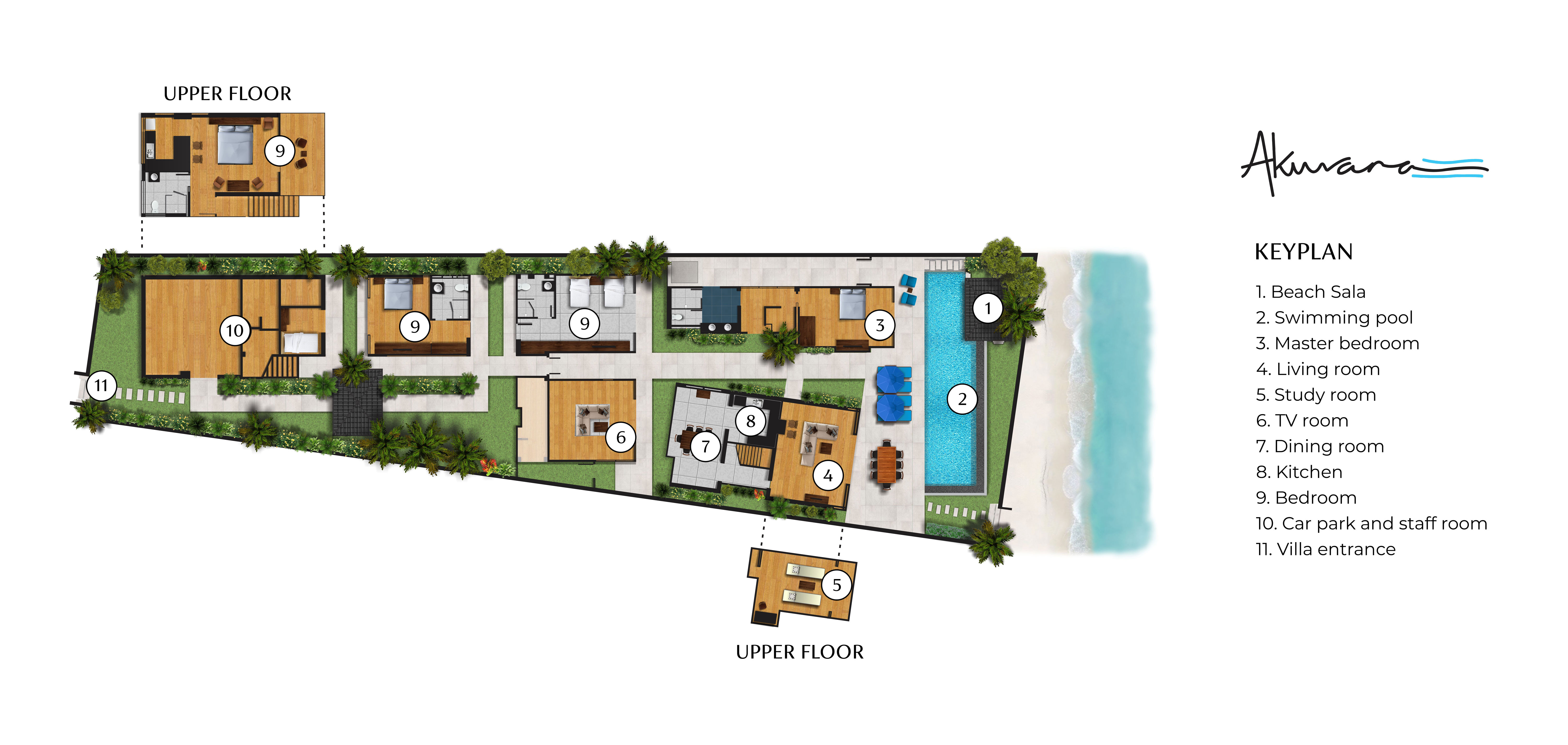 Villa Akuvara - Floor plan